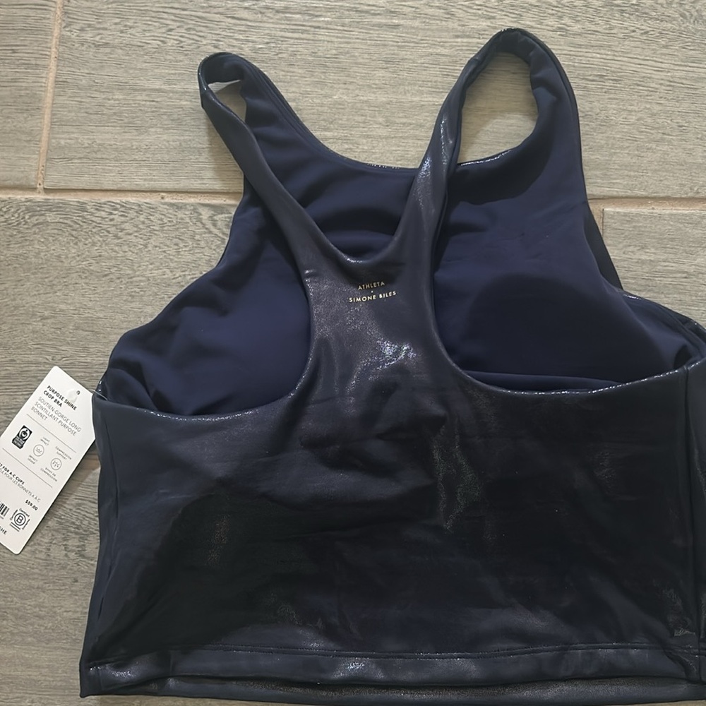 Navy Blue Crop Top - Picture 4 of 4